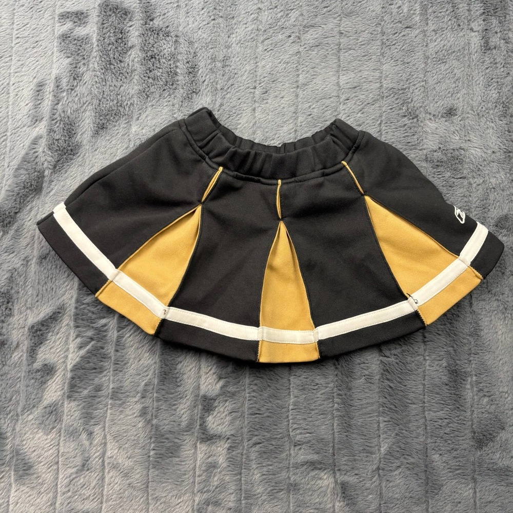New Orleans Saints Reebok Toddler Girls Black Gold Pleated Cheerleader Skirt 2T